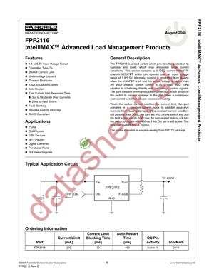 FPF2116 datasheet  